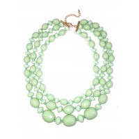 Give It A Swirl Mint Layered Necklace